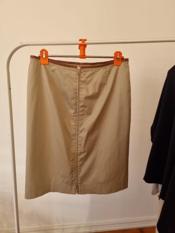 Damen Hugo Boss Rock Beige Baumwolle 42