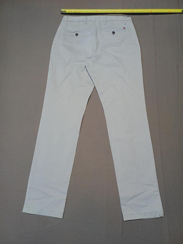 Men Tommy Hilfiger Trousers Grey Cotton W30L30