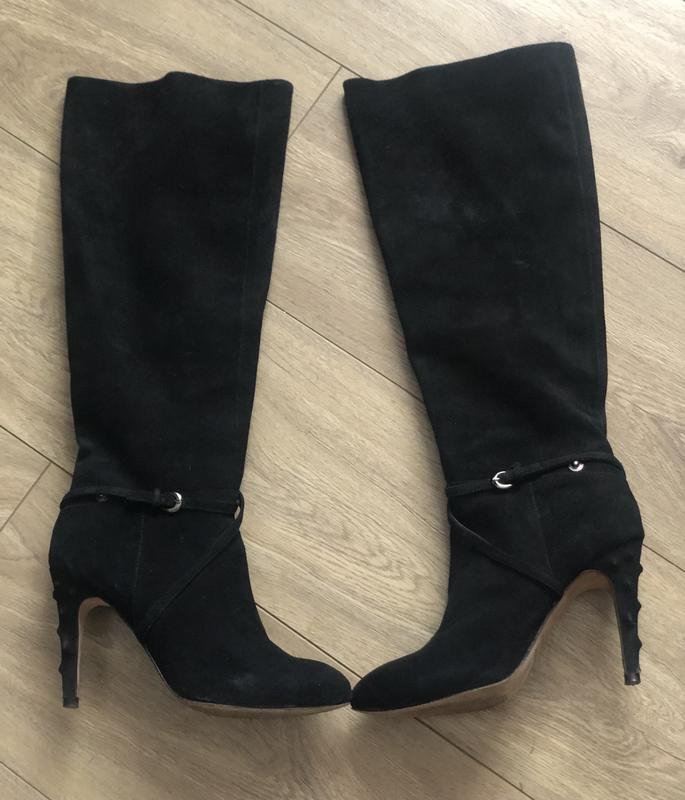 Donna Yves Saint Laurent Stivali Nero Suede 5
