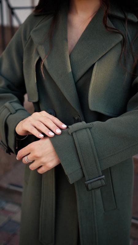 Damen Mantel Oliv 42