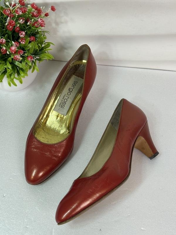 Femme Sergio Rossi Talons Rouge Cuir 36.5