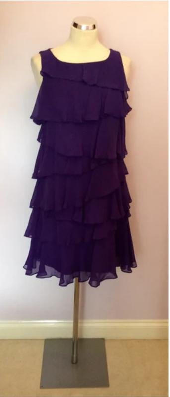 Женское Monsoon Платье Фиолетовое 38