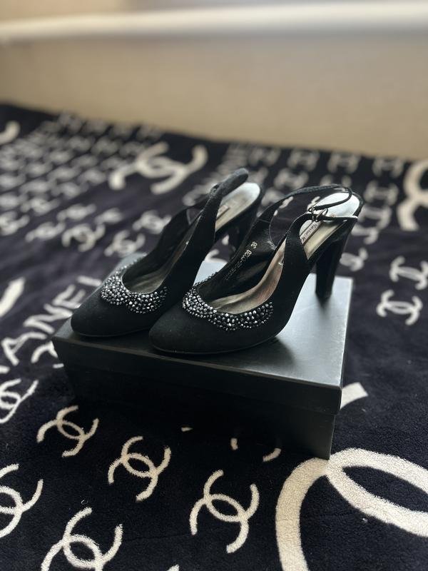 Donna Maria Moro Tacchi Nero Suede 38