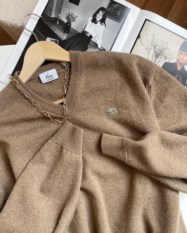 Женский Lacoste Свитер Коричневый L