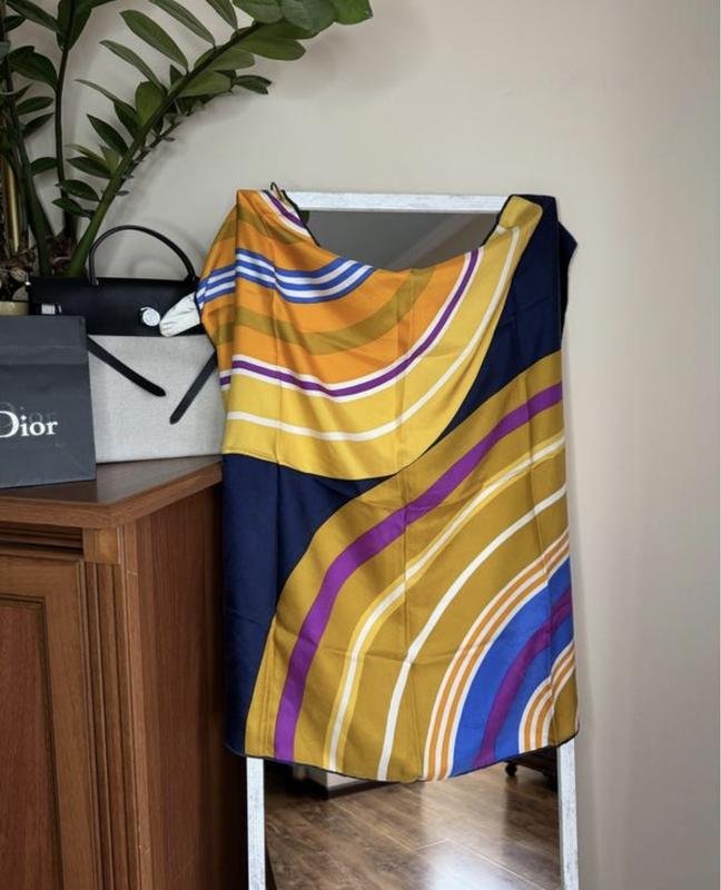 Christian Dior Платок Разноцветный Шелк