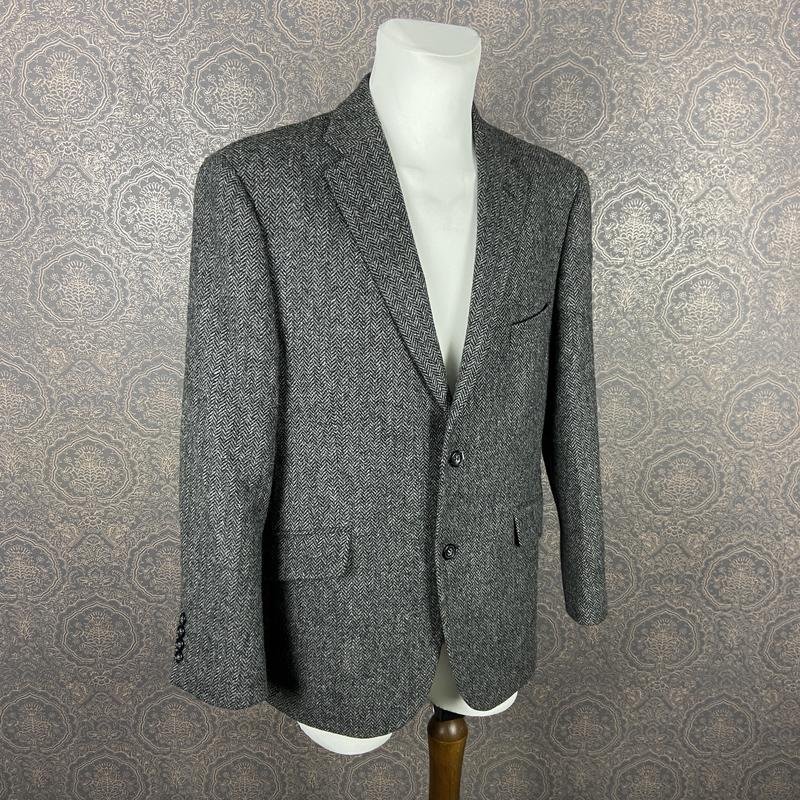 Herren Marks & Spencer Sakko Grau Wolle L