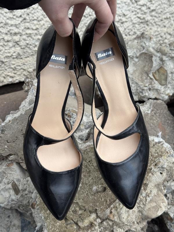 Femme Bata Talons Rouge Cuir Écologique 39.5