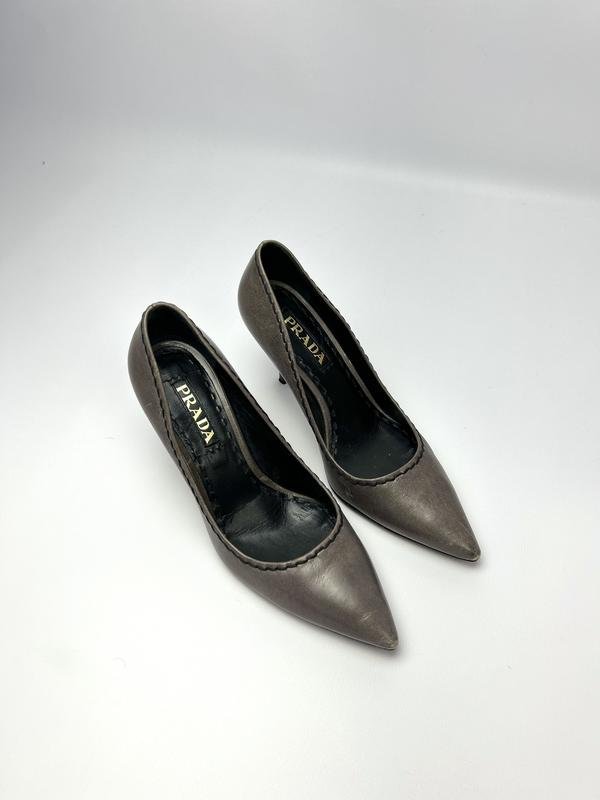 Women Prada Heels Grey EU 37