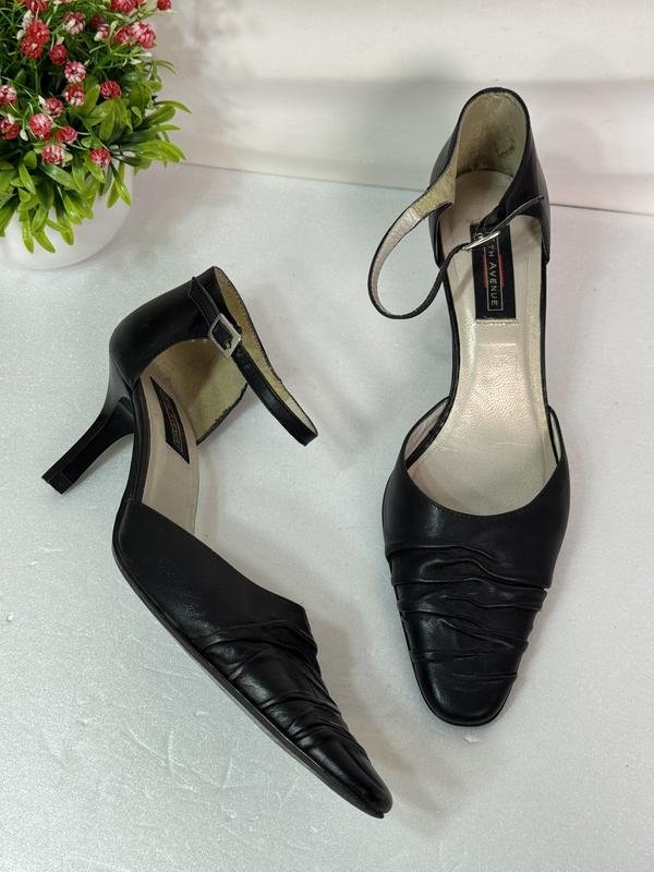 Femme 5th Avenue Talons Noir Cuir 39