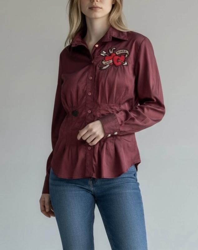 Женская Moschino Блузка Бордовая