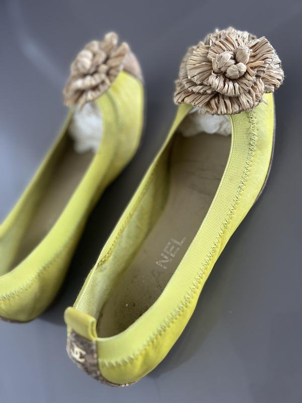 Chanel Балетки Жёлтые 38C