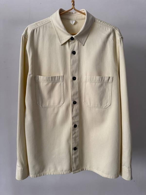 Homme ARKET Chemise Jaune Coton L