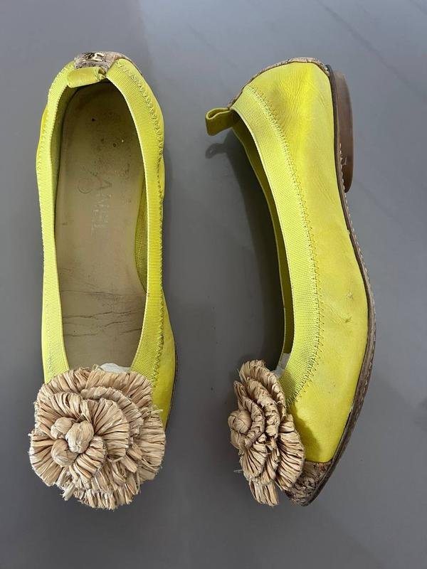 Chanel Балетки Жёлтый 38 C