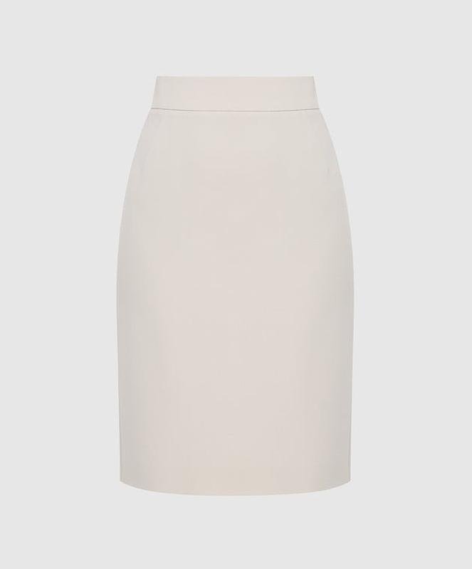 Femme Armani Jupe Beige Soie