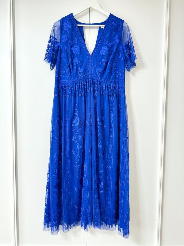 Женский Monsoon Платье Синий XXL