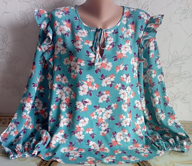 Crew Clothing Блуза Бирюзовая L