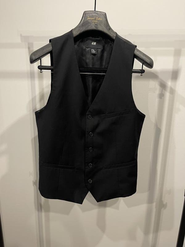 Uomo H&M Gilet Nero 38