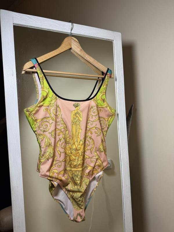 Женский Versace Купальник Оранжевый