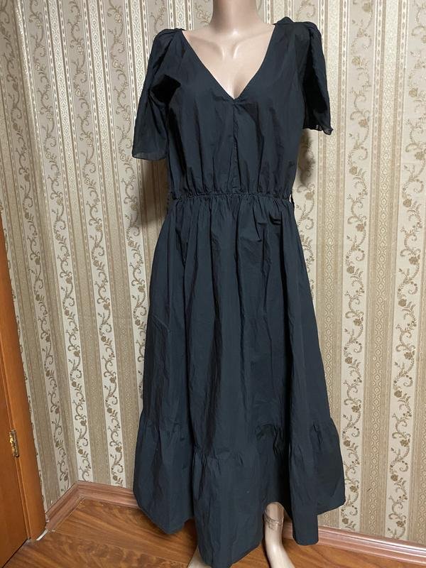 Damen Stella Milani Kleid Schwarz Baumwolle 46