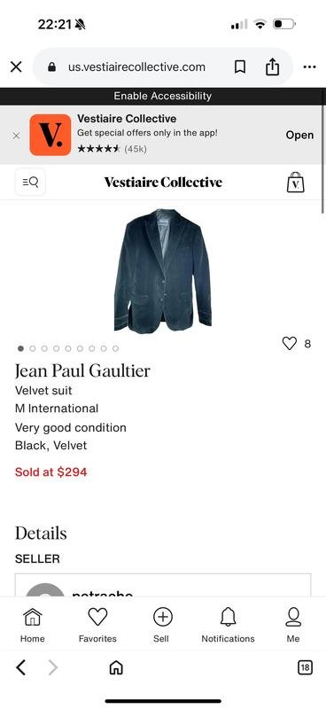 Homme Jean Paul Gaultier Blazer Bleu Marine Coton