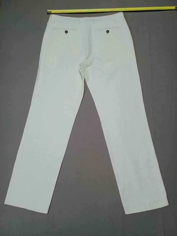 Men John Lewis Trousers Grey Cotton 36