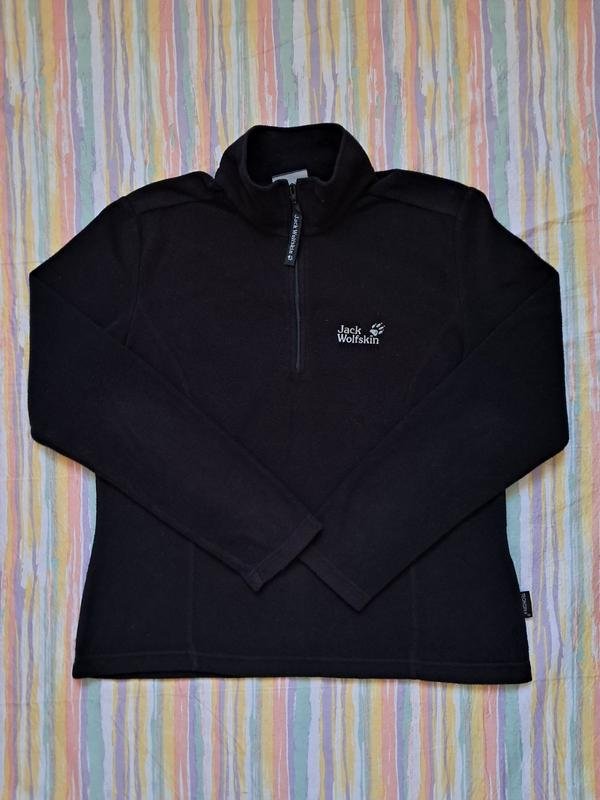 Damen Jack Wolfskin Hoodie Schwarz L