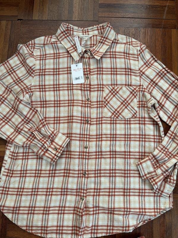 Damen Lucky Brand Hemd Beige L