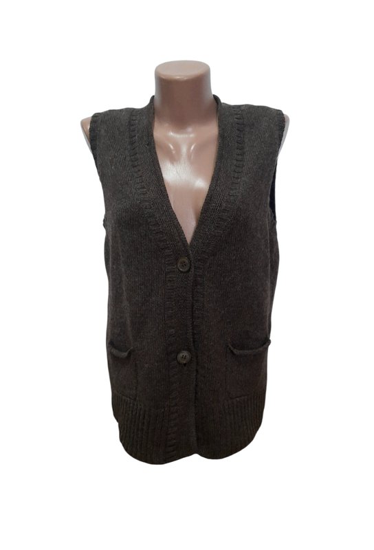 Women Peter Hahn Vest Brown S