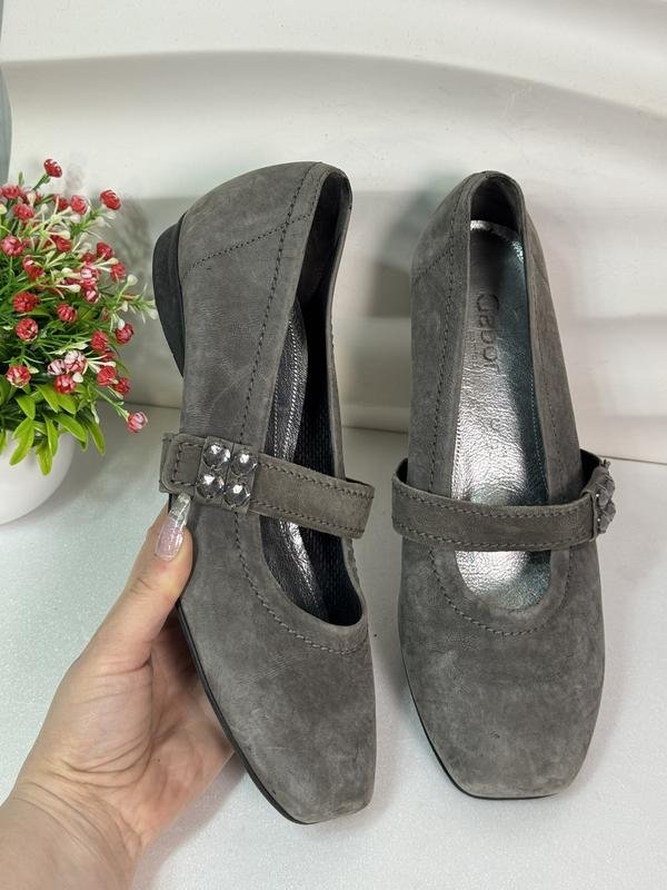 Женские Gabor Туфли-балетки Серые 40.5