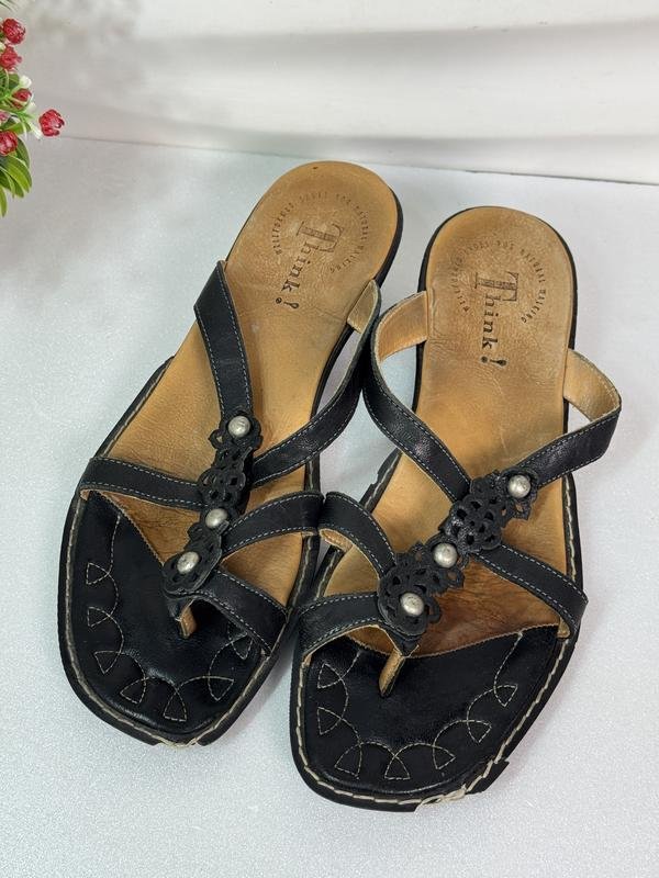 Donna Think! Tacchi Nero Pelle 40