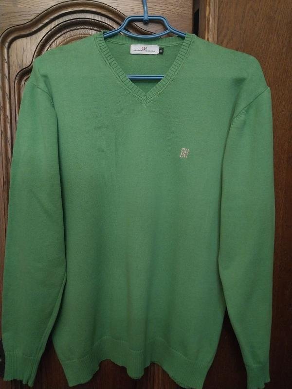 Homme Carolina Herrera Pull Vert Coton XL