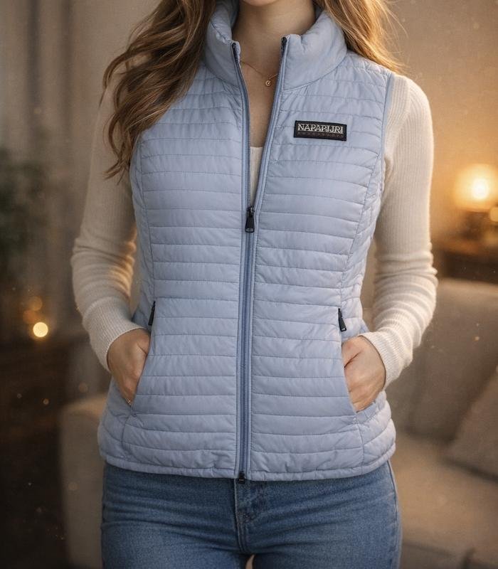 Женская Napapijri Жилетка Нежно-голубая S