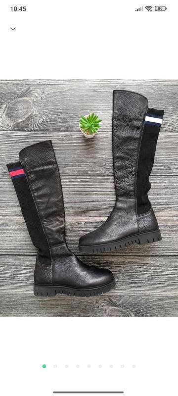 Женские Tommy Jeans Сапоги Чёрные 38