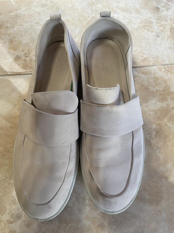 Women Ecco Loafers White