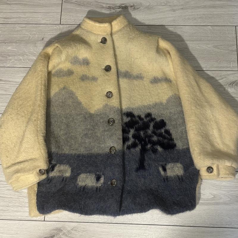 Женская Винтажная Куртка Синяя L