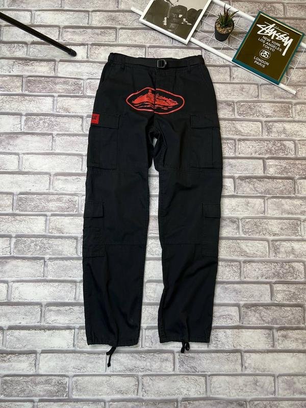 Herren Cortez Hosen Schwarz/Rot L