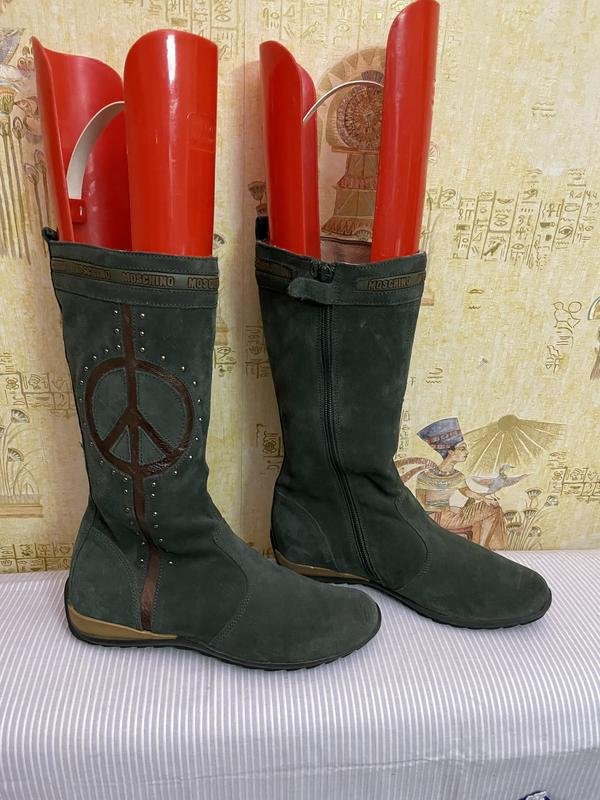 Женские Moschino Чоботи Оливковый 36