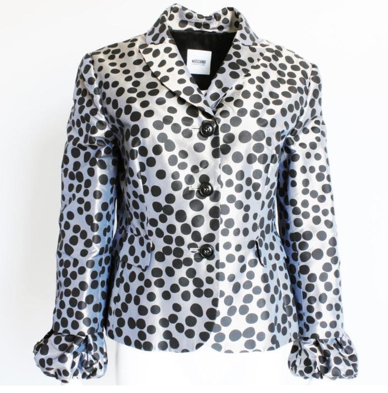 Женский Moschino Пиджак Серебристый 48