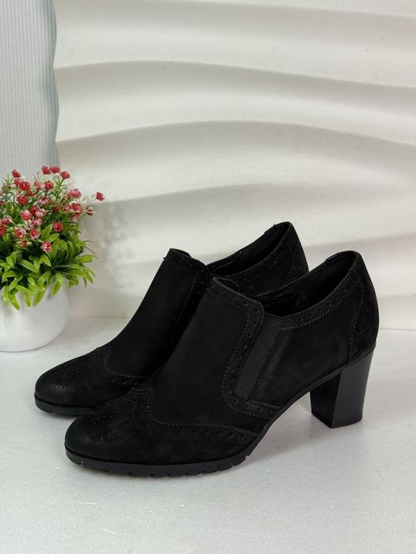 Damen 5th Avenue Absätze Schwarz Nubuk 39