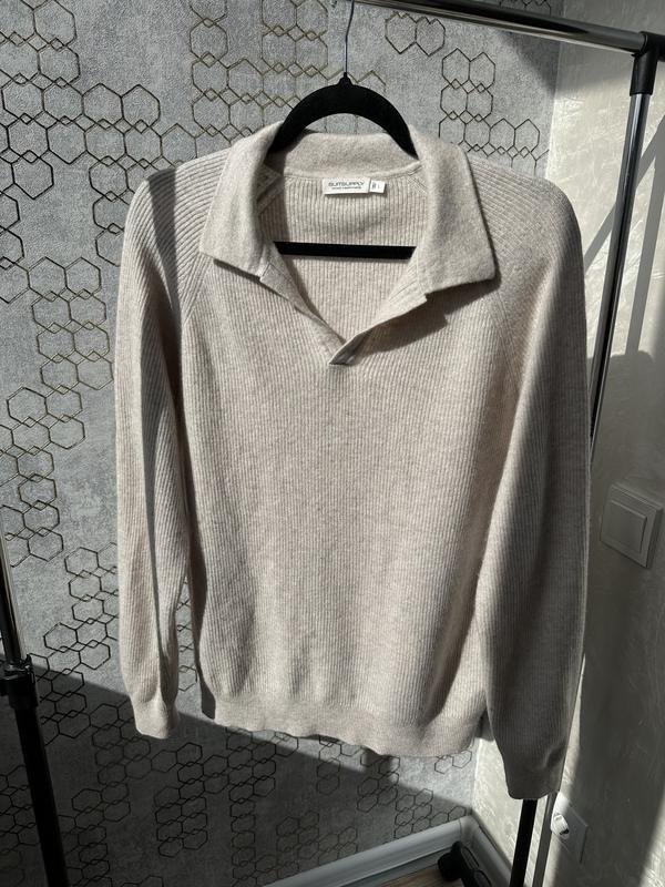 Men Suitsupply Sweater Beige Wool L