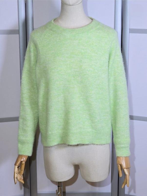 Women Selected Sweater Light Green L