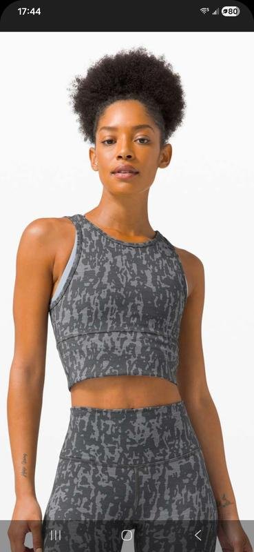 Женский Lululemon Топ Серый S-M