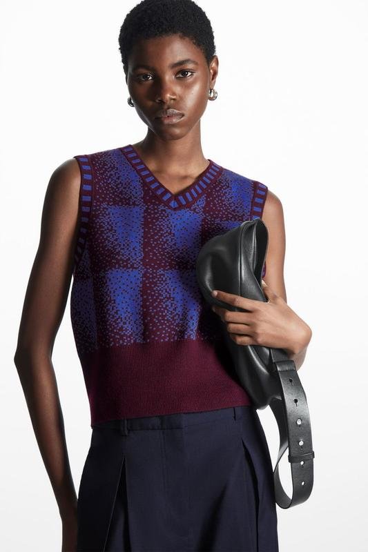 Women COS Vest Blue XS