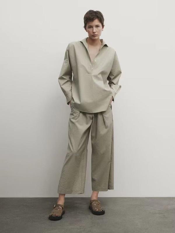 Women Massimo Dutti Suit Grey XS