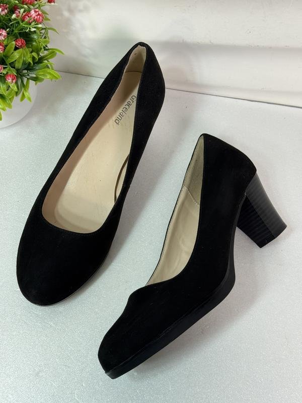 Женские Graceland Туфли Чёрные Замшевые 39