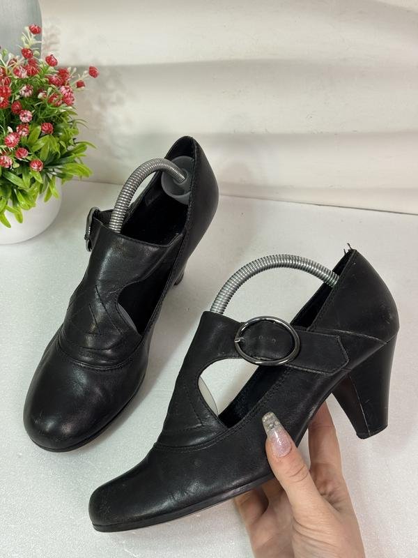 Женские 5th Avenue Босоножки Чёрный Кожа 39