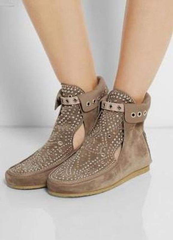 Damen Isabel Marant Stiefel Beige Wildleder 37