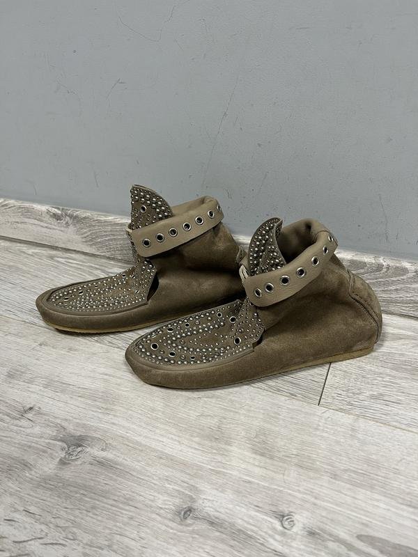 Damen Isabel Marant Stiefel Beige Wildleder 37