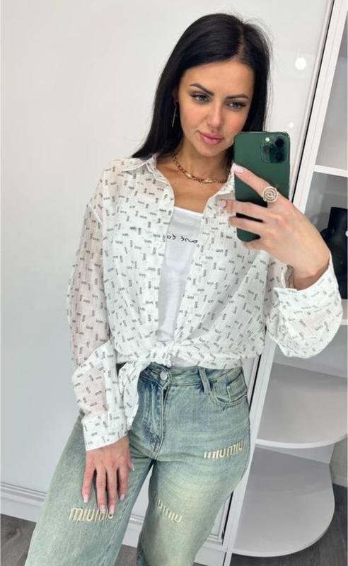 Женская Miu Блуза Белая Один размер