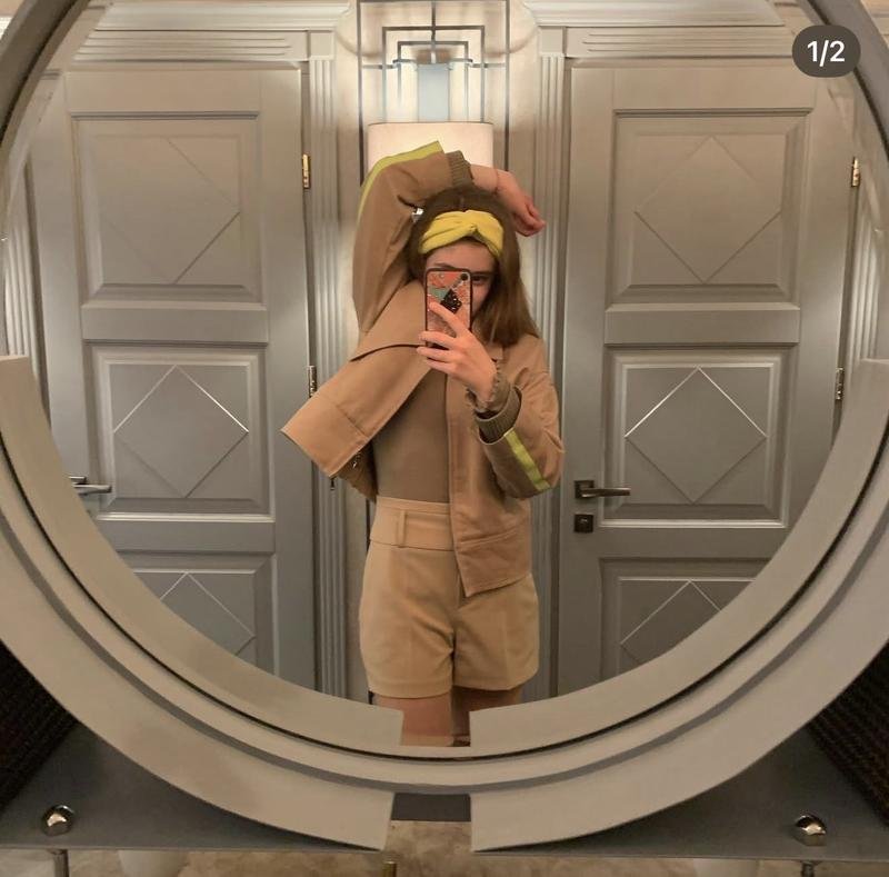 Damen Patrizia Pepe Shorts Braun Wolle XS